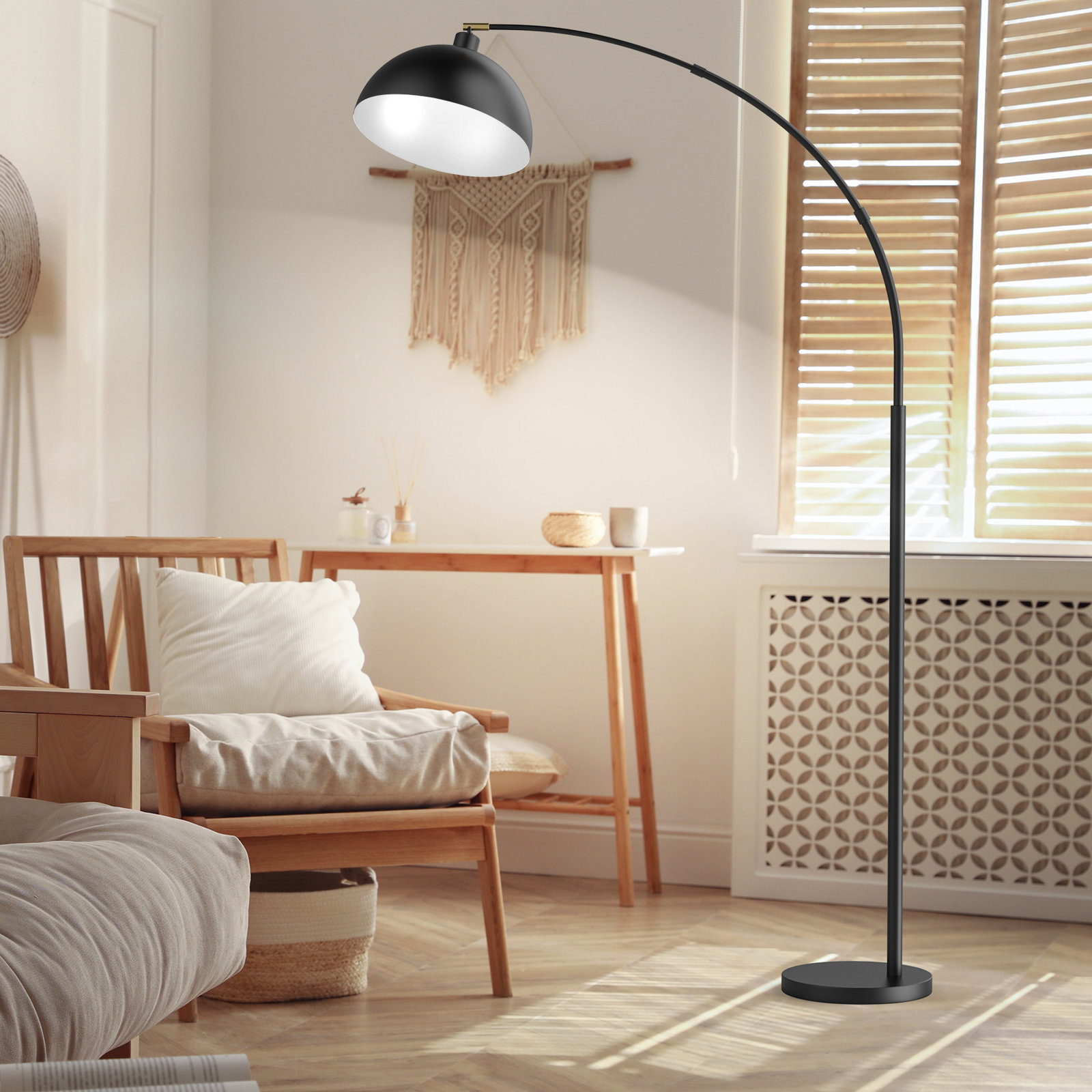 Emersynn 78" Dimmable Floor Lamp, Black
