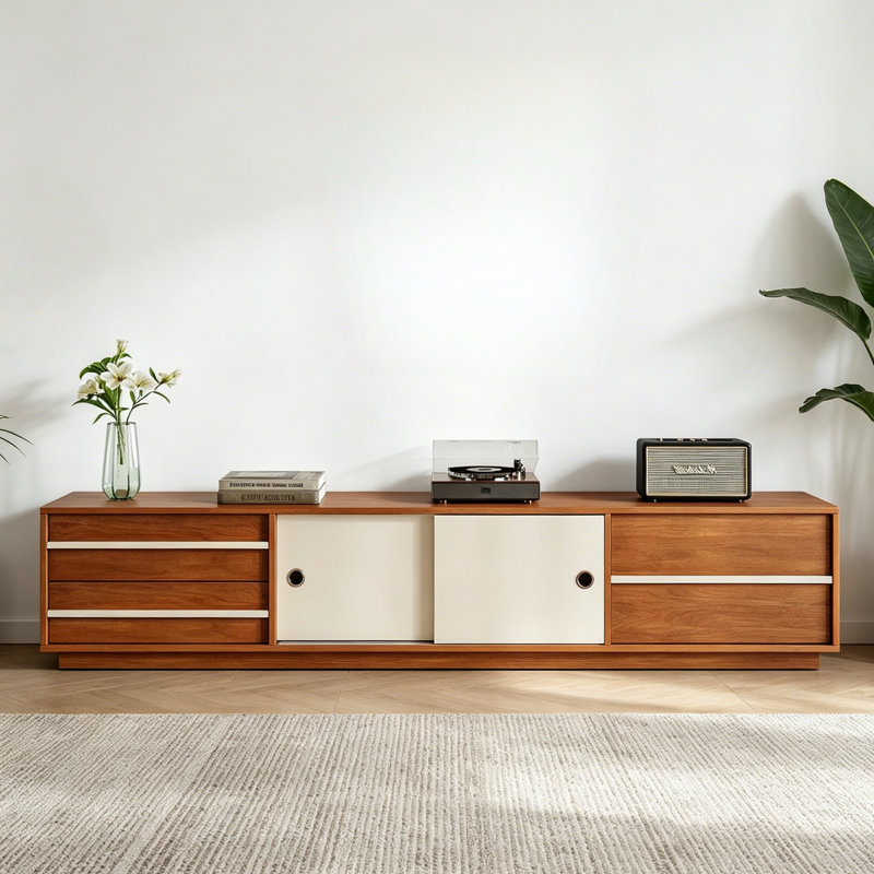 Simple Brown TV Cabinet