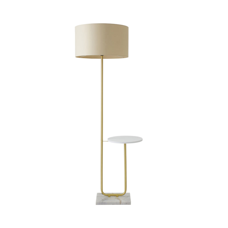 132.5cm Arched Floor Lamp, Tan