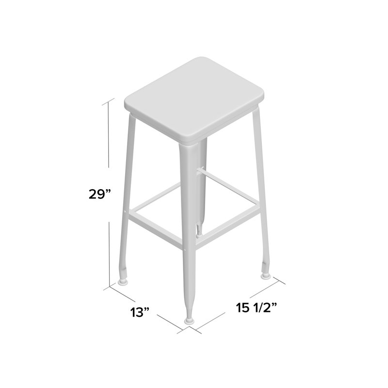 Lincoln Counter Stool with Metal Frame