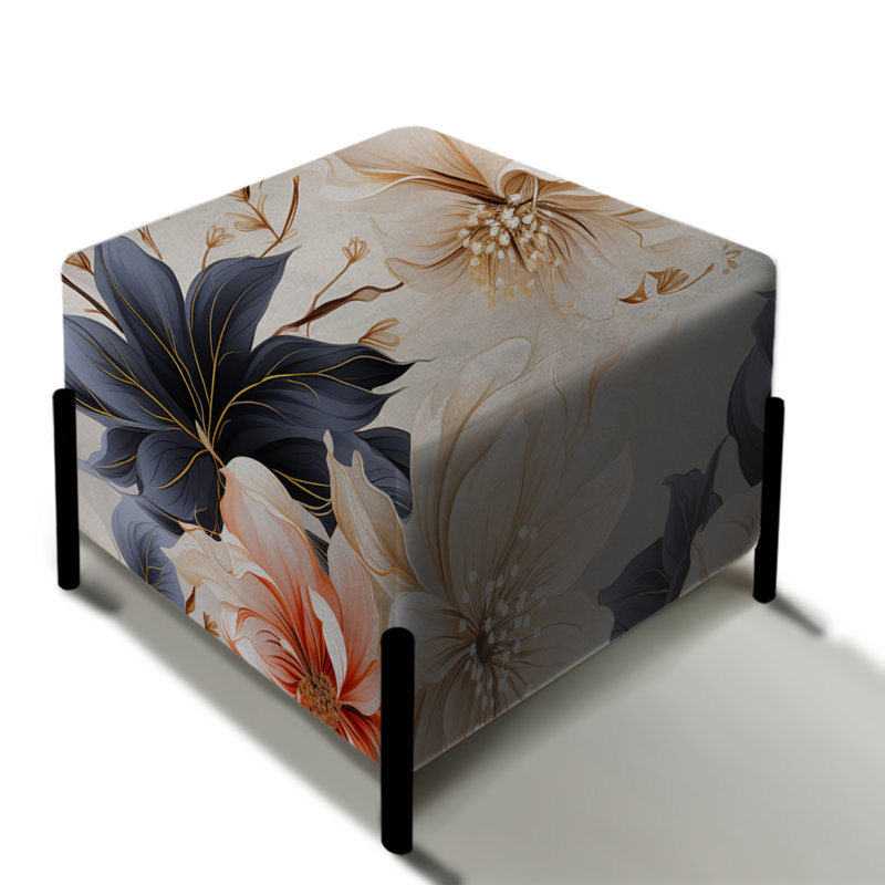 Repose-pieds Coastal Tranquil Florals