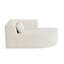 Canapé rembourré avec coussin de dossier pour le salon, beige-130466371