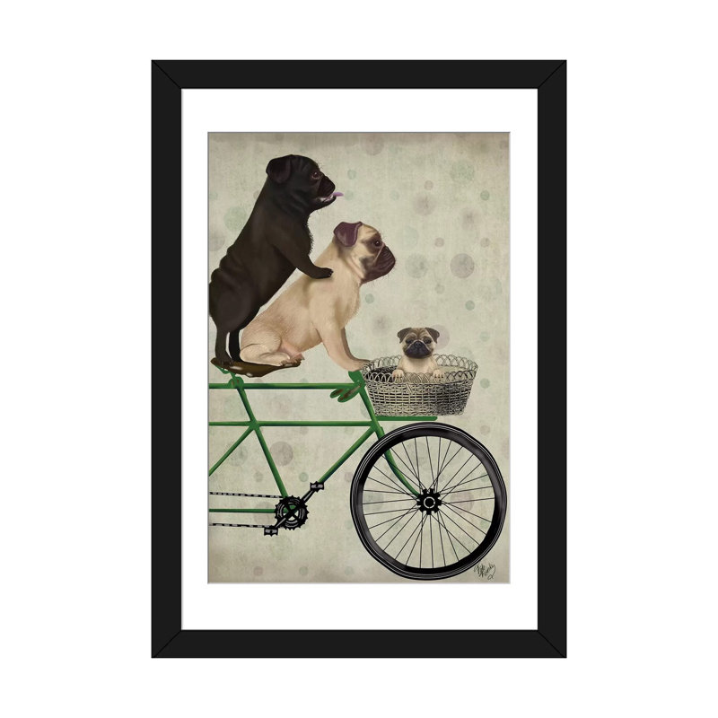 Impression sur toile tendue Fab Funky, Papier d'art encadré noir, H 32 po x l 24 po x P 1 po, Blanc