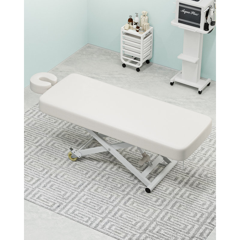 Faux Leather Massage Chair, White