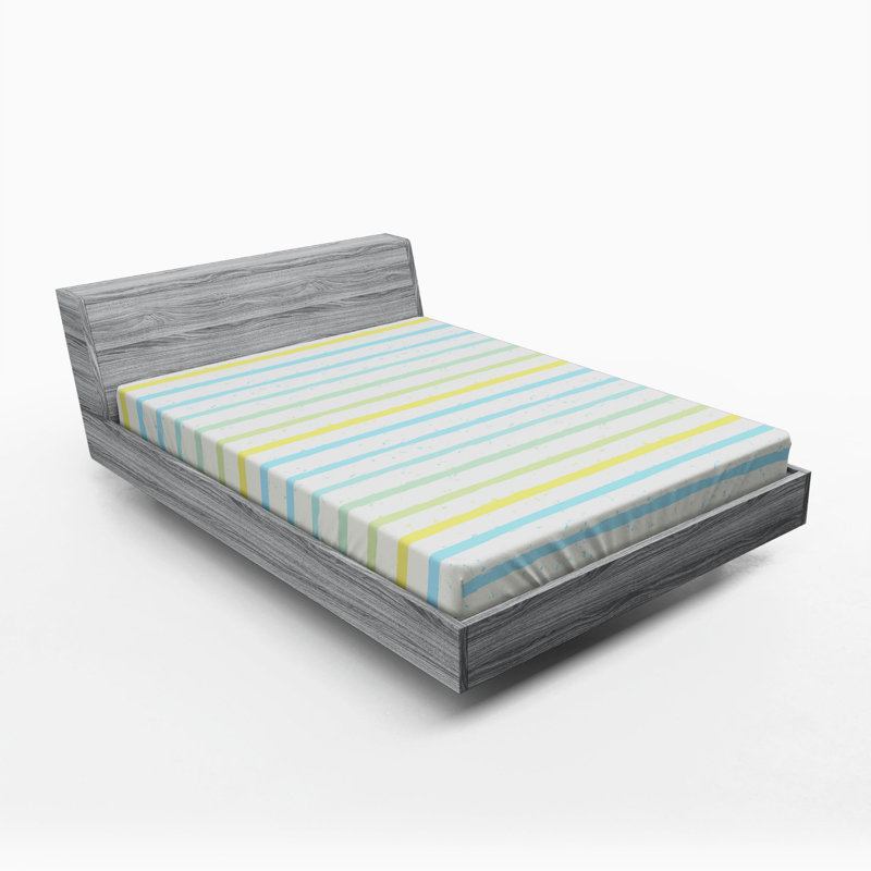 Microfiber Striped Fitted Sheet, Full Fitted Sheet