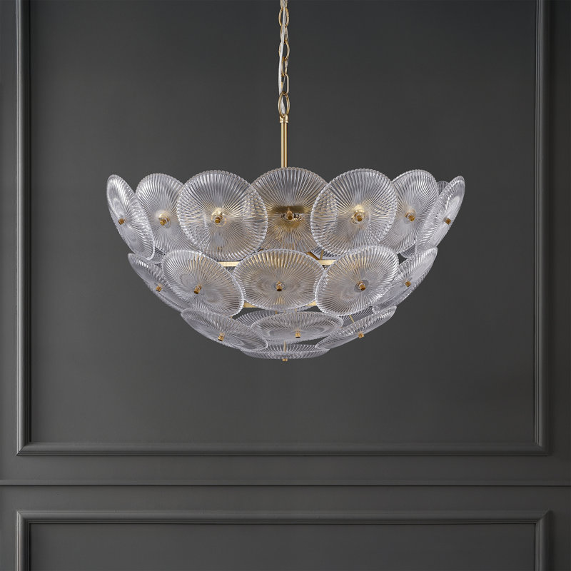 Alberta Glass And Metal Chandelier