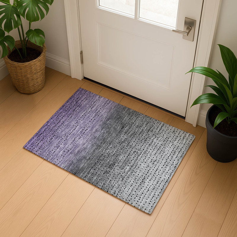 Premium Machine Washable Ansley Abstract Rug, Rectangle 1'8" x 2'6"
