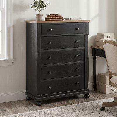 Fontevraud 38"W Modern Farmhouse 5-Drawer Chest