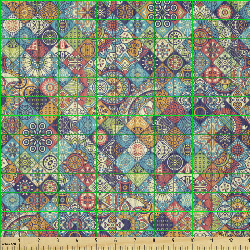 Dairius Ornamental Floral Fabric