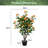 102cm Faux Flowering Tree in Cement Pot