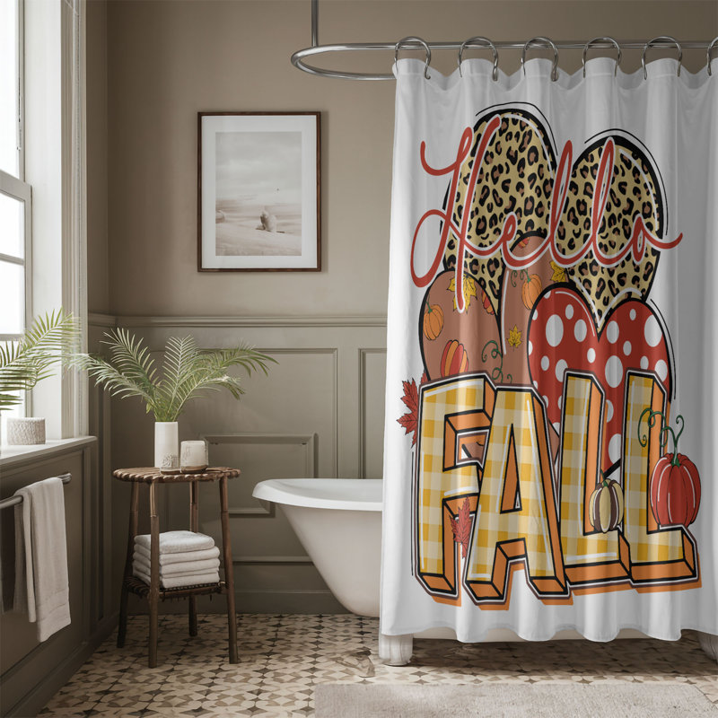 Rideau de douche standard 1 pièce Fall Glow, H 74 po x l 40 po