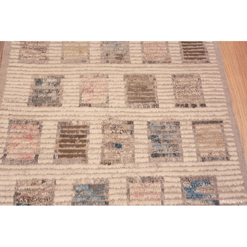 Artsy One-of-a-Kind 3'6" X 12'9" Hand Knotted Area Rug