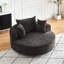 Canapé simple pivotant avec coussin moelleux en chenille Boneless-12763023