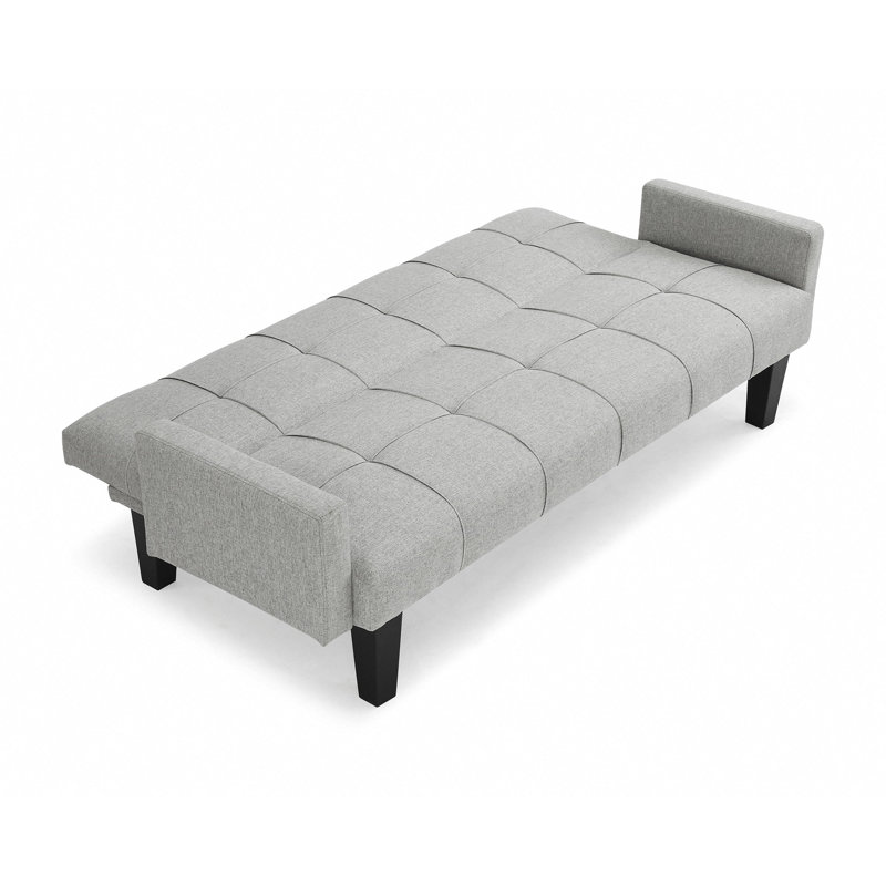 Kayla-Faith 3 Seater Polyester Sofa Bed, Light Grey