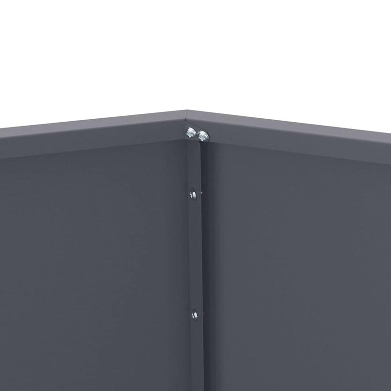  Planter Steel, Anthracite, 80cm H x 100cm W x 100cm D