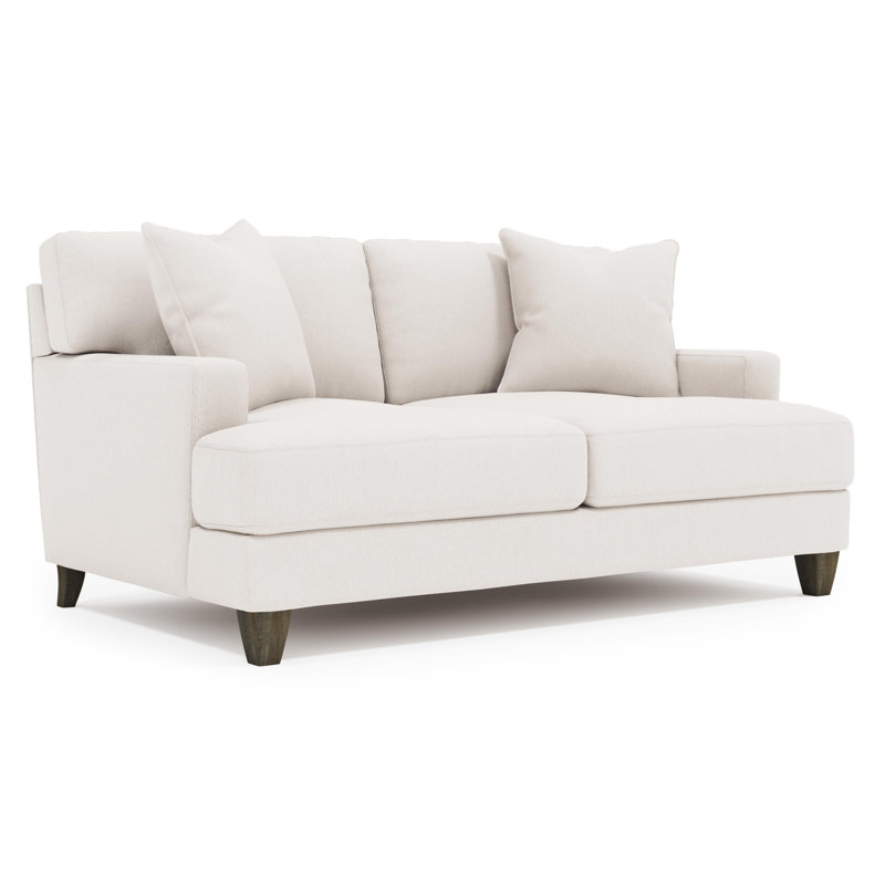 Mila Loveseat, Cream Boucle 1273-002, Aged Gray
