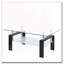 Table basse 2 couches en verre trempé transparent-598545160