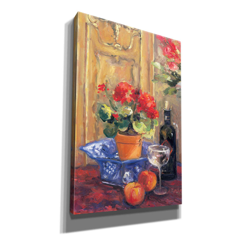 «Red Flowers 2» par Allayn Stevens, Red Barrel Studio®, art mural sur toile, H 18 po x l 12 po x P 0,75 po