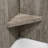 Palisade Vinyl Waterproof Corner Shower Bench-1273922602