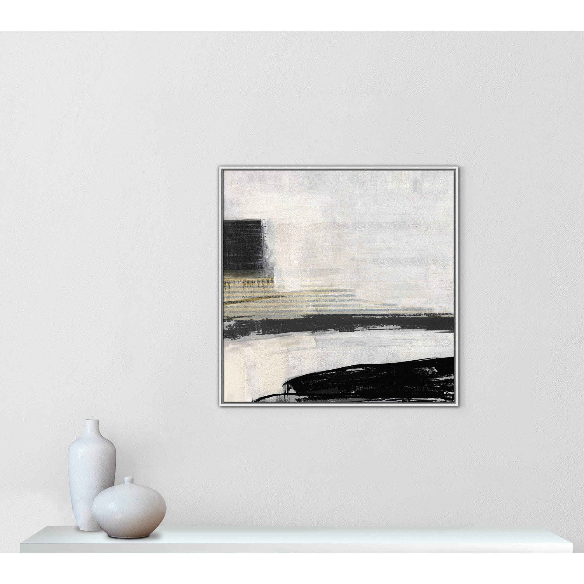 La Bande I Print by Sally Swatland, White, 37.5" H x 37.5" W