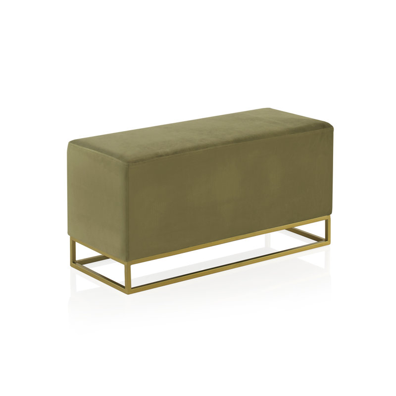 Velvet Upholstered Bench