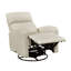 Fauteuil inclinable manuel pivotant avec poignée à tirer Sery, cuir beige Sery-119907022
