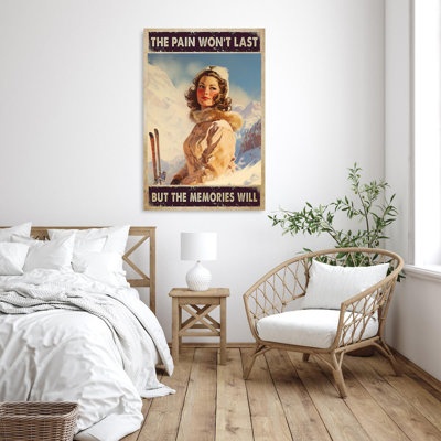 Huso Woman Skiing The Pain Wont Last 1 Piece Rectangle Graphic Art Print On Wrapped Canvas On Canvas Graphic Art Huso Woman Skiing The Pain Wont Last 1 Piece Rectangle Graphic Art Print On Wrapped Canvas On Canvas Graphic Art