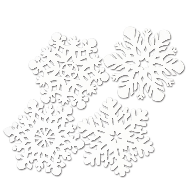 Christmas Pkgd Snowflake Cutouts