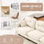 Four-Seater Modular Sectional Couch with Tufted Backrest and Chenille Fabric-1268523031