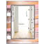 Cadre doré et rose - Miroir de salle de bain Mid-Century - Miroir mural-40086971
