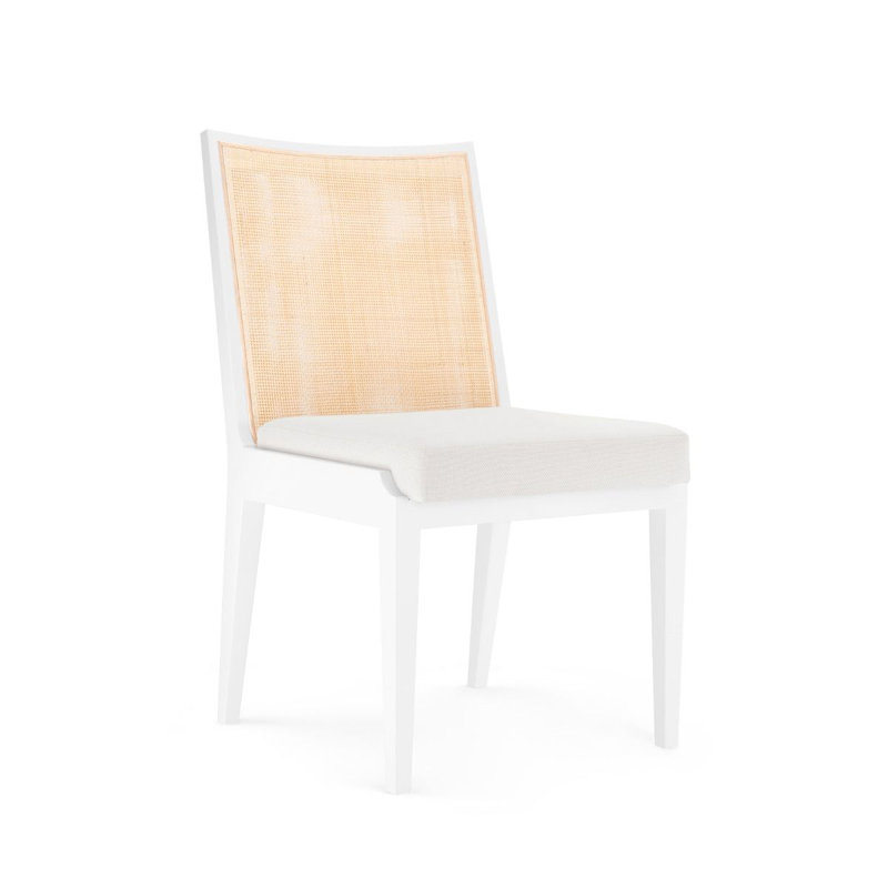 Ernest Solid Wood Dining Chair, White