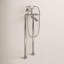 Weymouth Double Handle Floor Mounted Clawfoot Tub Faucet Trim with Diverter and Handshower-1123869128