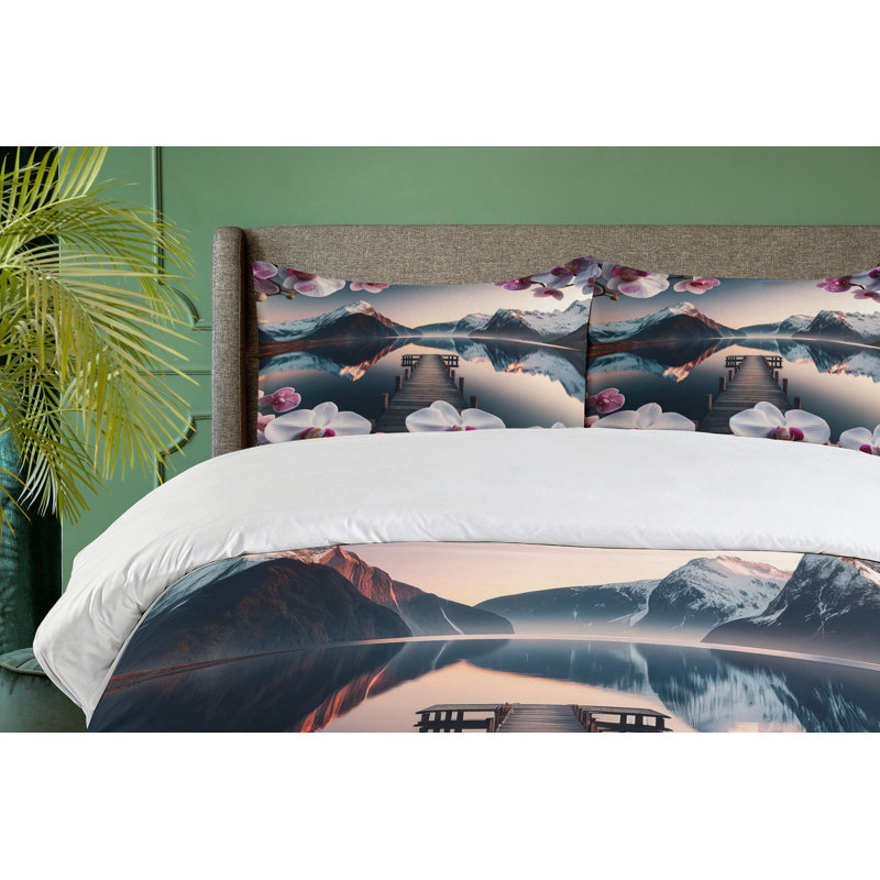 Lake Duvet Cover, King Duvet Cover + 2 Standard Shams