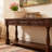 Wood Console Table With 3 Drawers And 2 Bottom Shelf For Entryway Hallway Extra-Thick Sofa Table-1537650231-1537650226