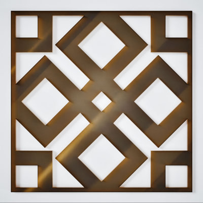 Petits panneaux muraux décoratifs en acrylique Blendon, petit, l 11 3/8 po x H 11 3/8 po x 1/8 po TBronze