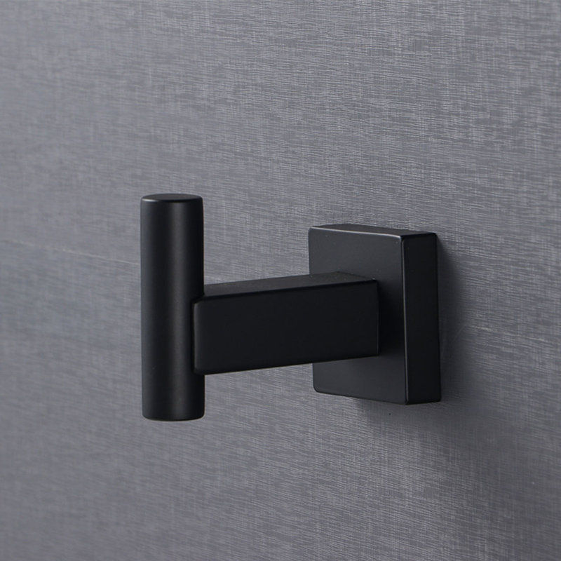Wall Mounted Towel Hook, Black
