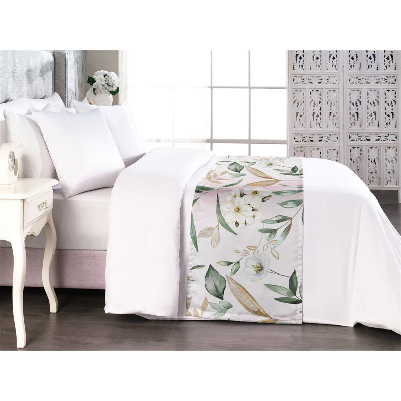Foulard de lit Ambesonne Dreamy Flowers, Très grand lit