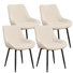 Faux Leather Upholstered Metal Dining Chair