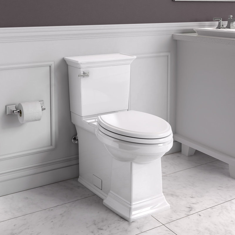 American Standard Town Square 1.28 Gallons GPF Elongated Comfort Height Floor Mounted Kit (Seat Included), White