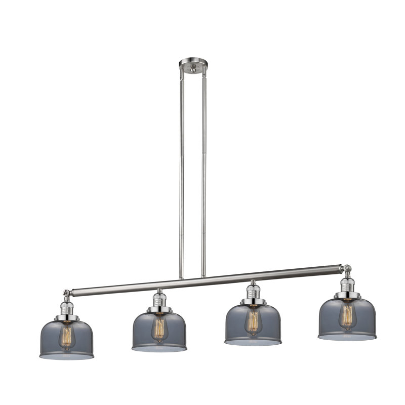Morrow 4 - Light Kitchen Island Pendant, No Bulb Included, Seedy, Polished Nickel