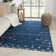 Calli Moroccan Area Rug in Blue/White
