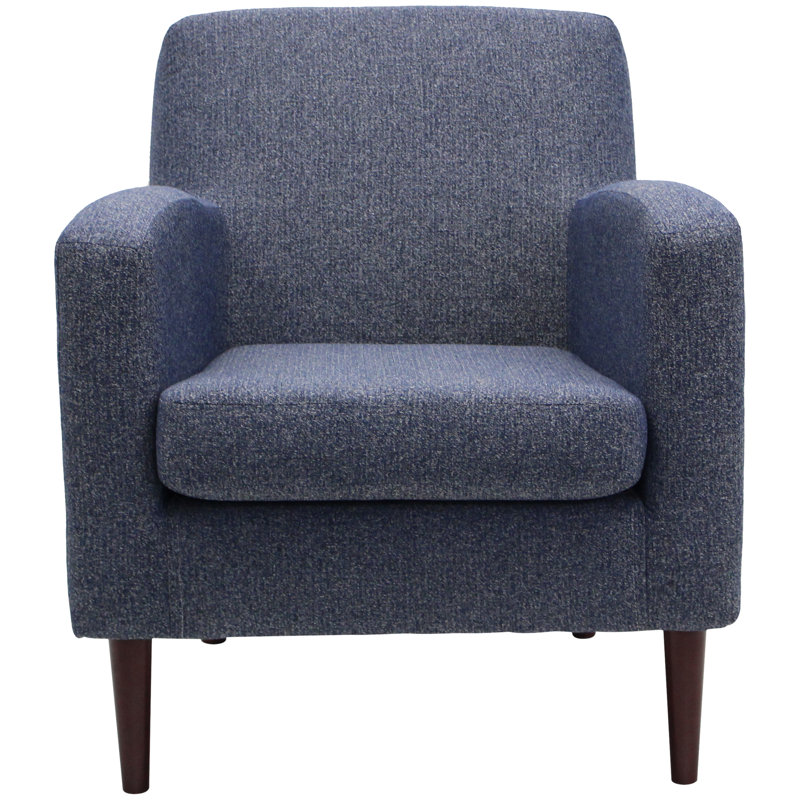 Fauteuil en polyester 28,25 po Dannion, Mélange de polyester bleu marine Terrace