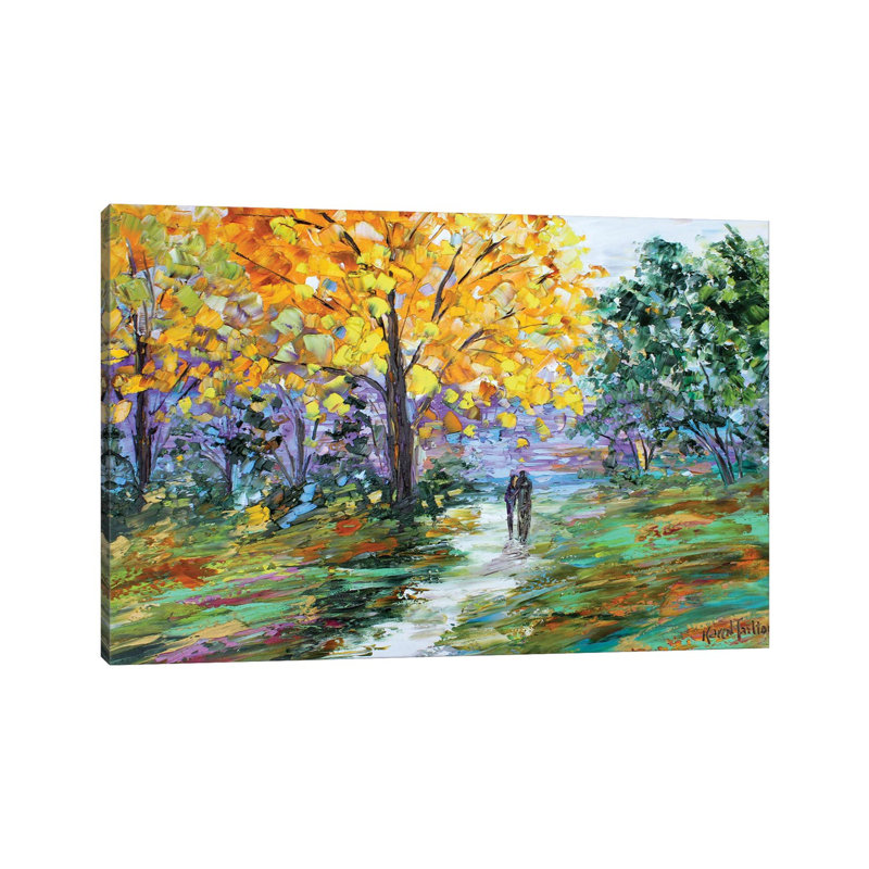 Autumn Romance by Karen Tarlton - Wrapped Canvas Painting, 20.32 cm H x 30.48 cm W