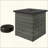 Square Outdoor End Table,Wicker Side Table With Umbrella Hole-1715182792