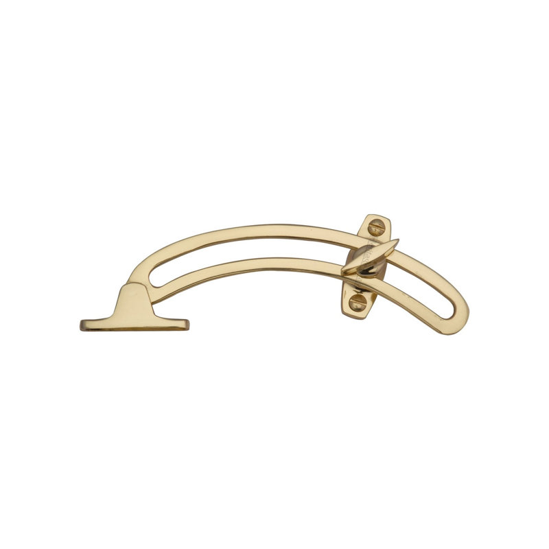 Heritage Brass Quadrant Stay Latch, Polished Brass