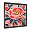 Pivoine rose et verte dans un style matisse - art mural pivoine-1360527758-1360527757