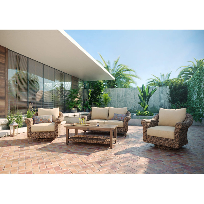 Cayman Resort-Grade Aluminum Faux Wood Coffee Table
