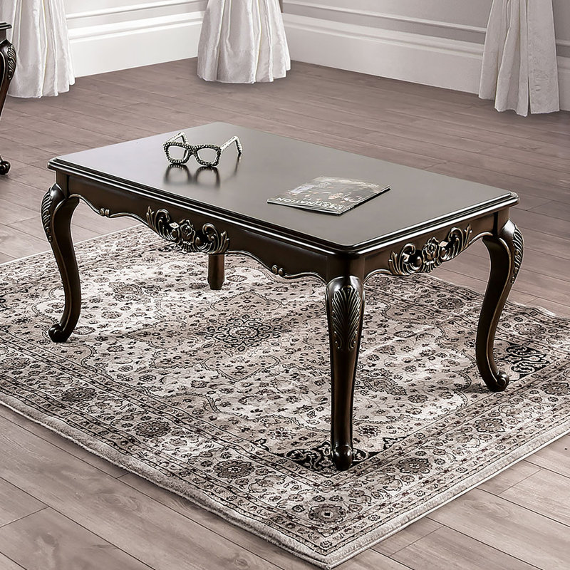 Table basse Barbato avec pieds en cabriole