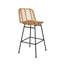 Extérieur de deux - Design moderne avec pieds inclinés, cadre en fer 2 lignes épurées de style contemporain,