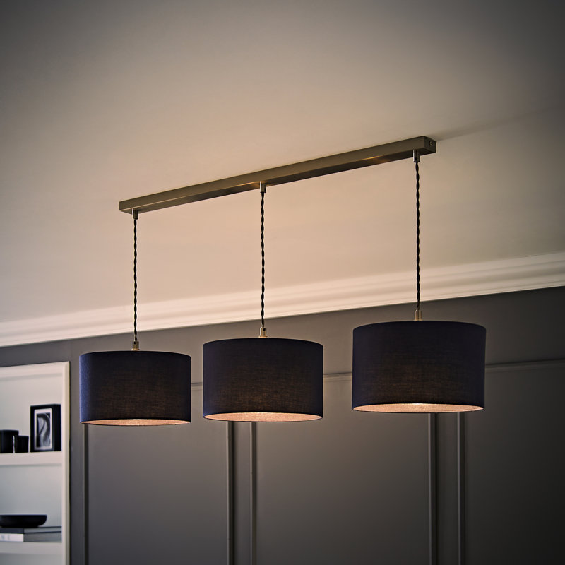 Albeiro 3 - Light Chrome Pendant, Blue
